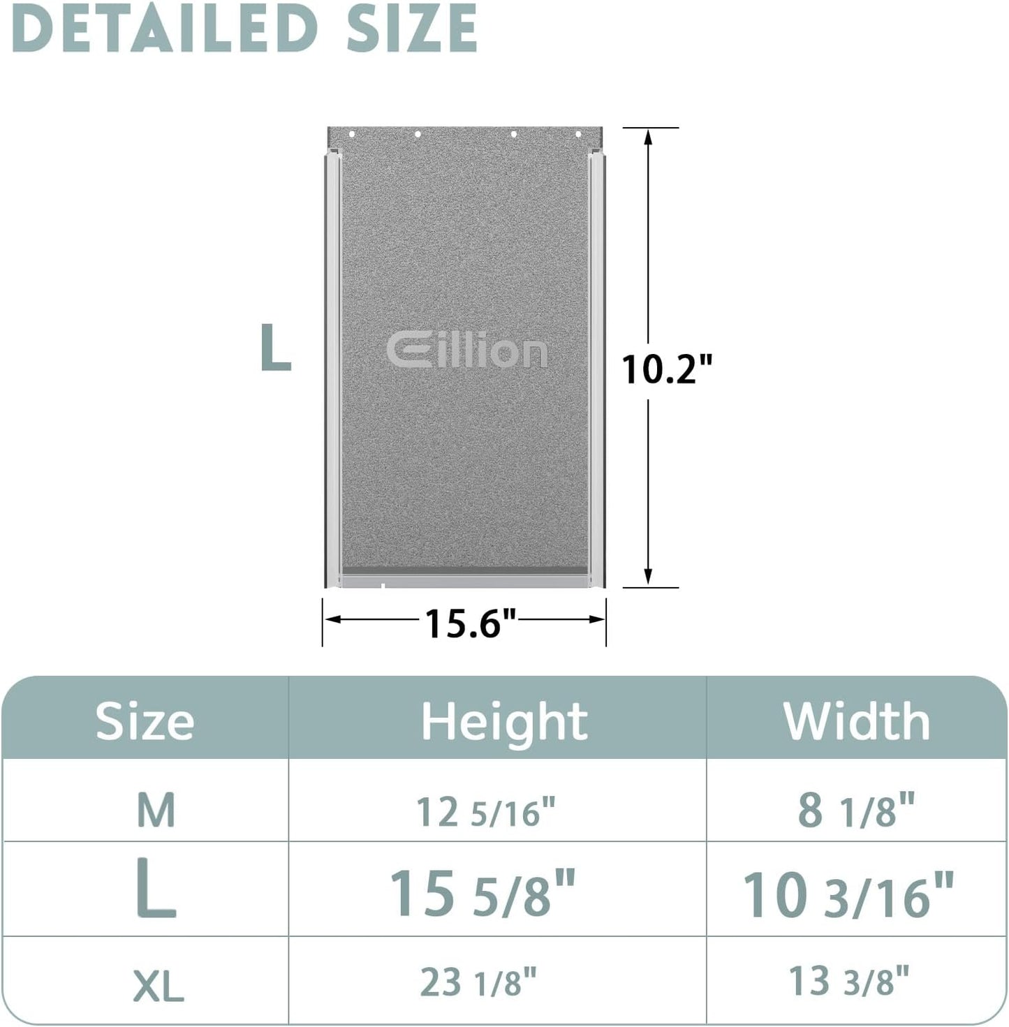 Large Dog Door Replacement Flap – Fits Eillion Sliding Glass Pet Doors Only (Large Size)