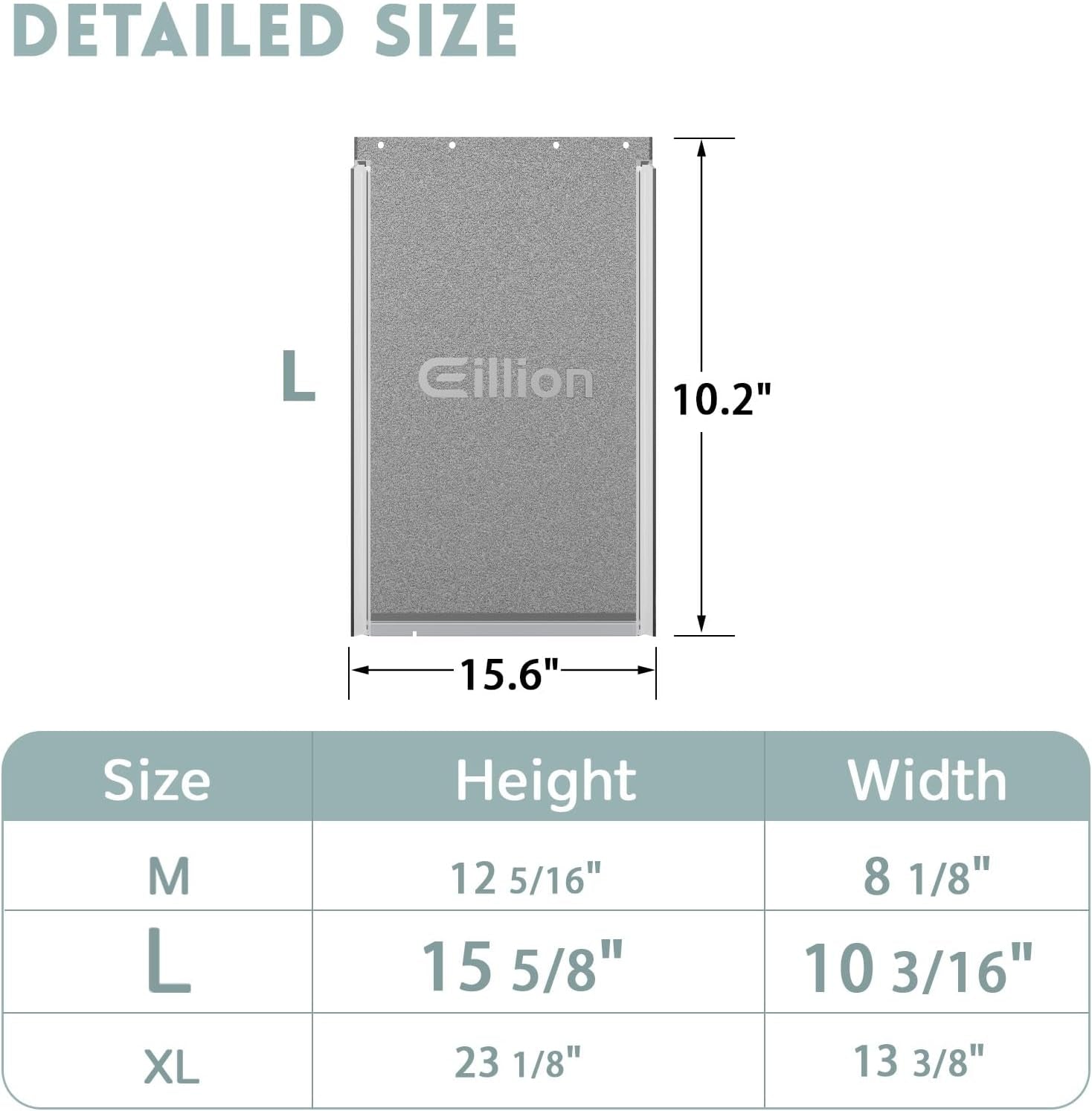 Large Dog Door Replacement Flap – Fits Eillion Sliding Glass Pet Doors Only (Large Size)