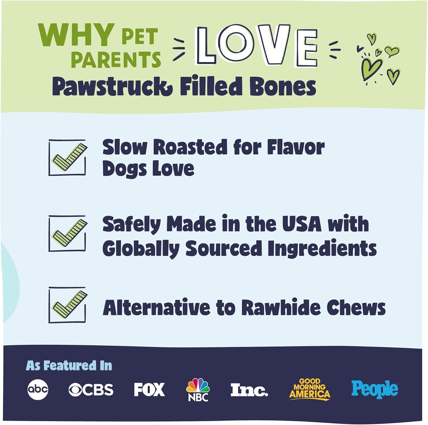 Pawstruck Small 3” Filled Dog Bones Variety Pack - Peanut Butter, Cheese & Bacon, Beef Flavors - Made in USA Long Lasting Stuffed Femur Treat for Aggressive Chewers - Pack of 3 - Packaging May Vary
