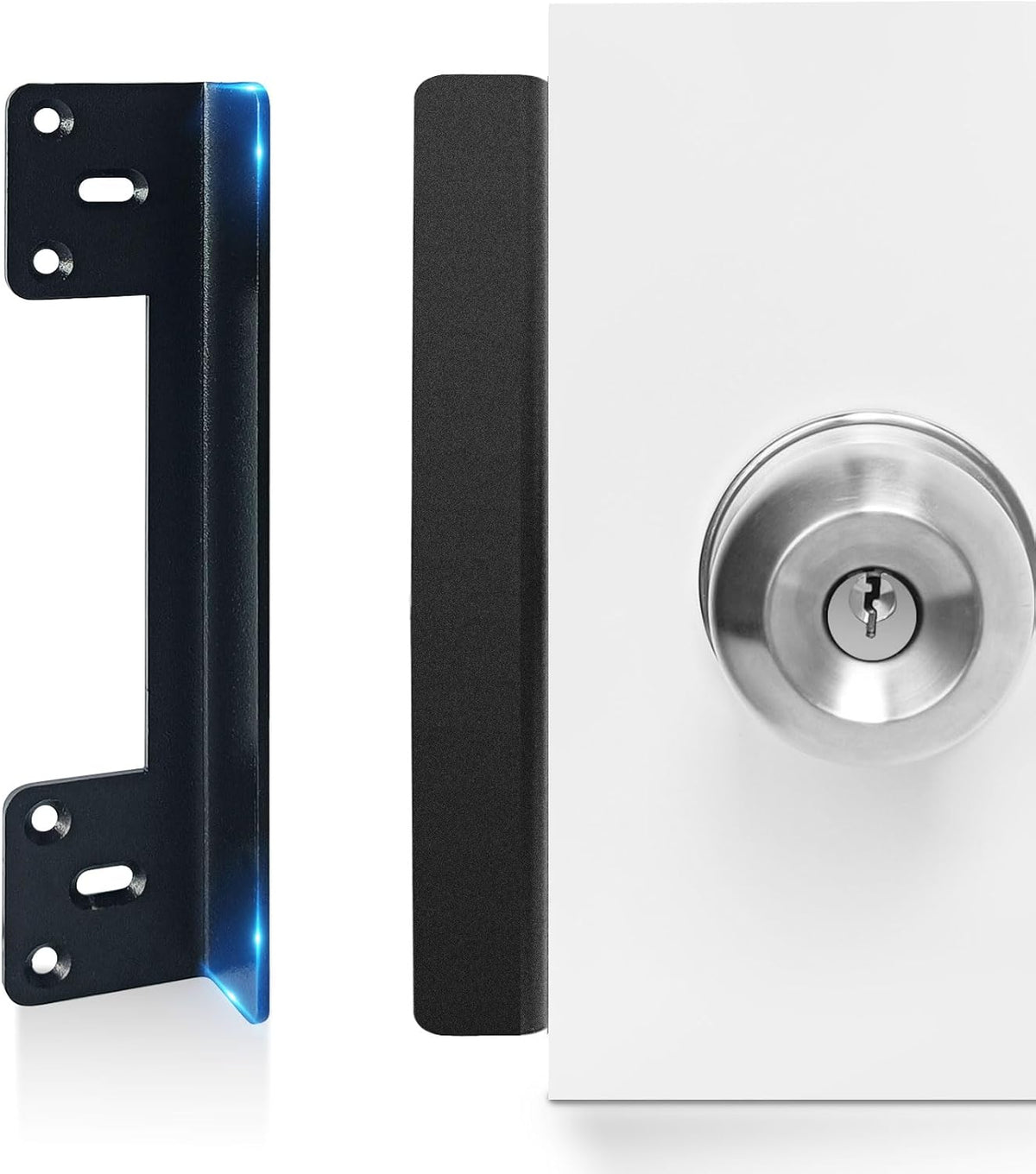 Door Latch Guard Plate 7” with 1” Offset Cover, Protector Shield