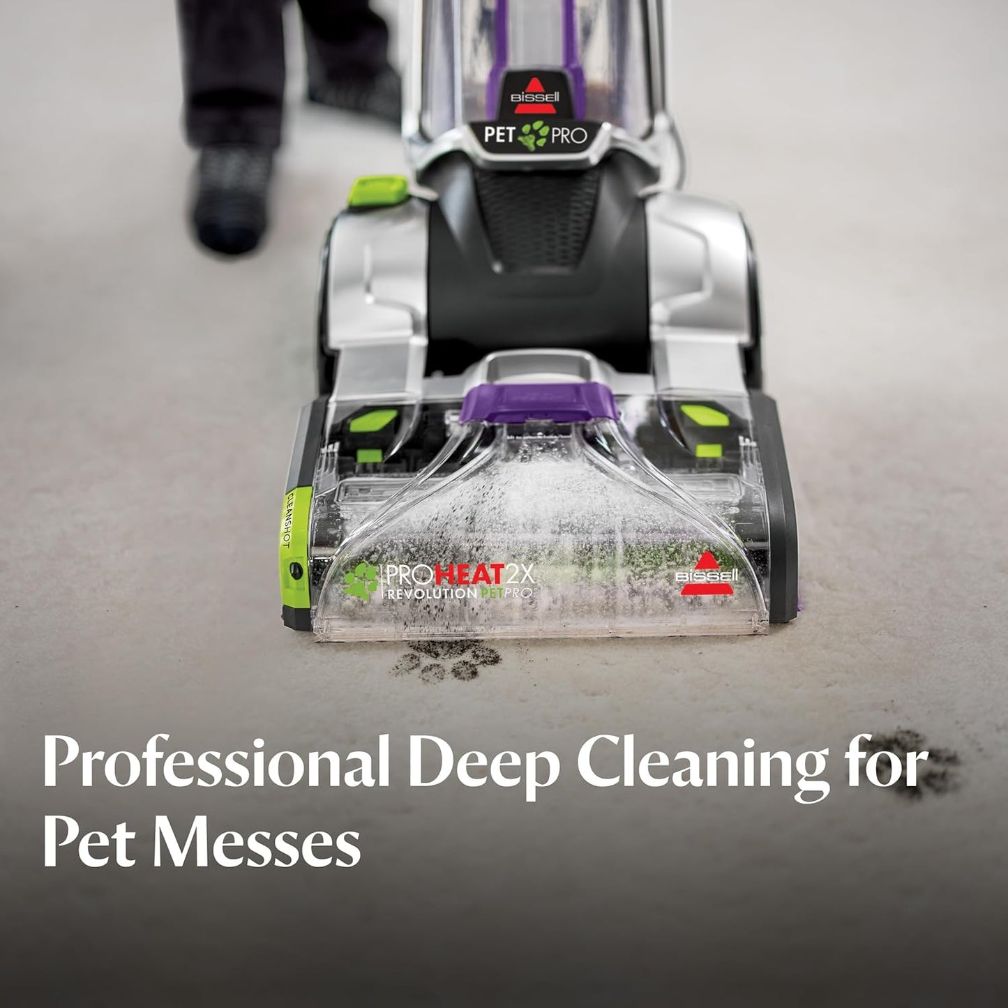 BISSELL Proheat 2X Revolution Pet Pro Plus, 3588F, Upright Deep Cleaner, 30-Minute Dry Time, Dual Dirt Lifter Powerbrush, Hose & Tool Attachment, Pet Upholstery and Tough Stain Tool Included
