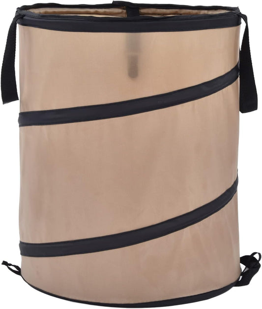 Leaf Trash Can, 10 Gallon Portable Trash Can, Reinforced Steel Spring Oxford Cloth Collapsible Leaf Bag Pop up Garbage Can Waste Bag Container for Camping and Yard