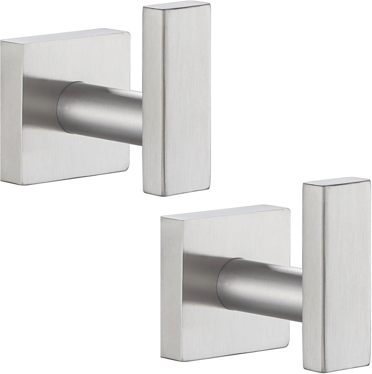 Angle Simple Bath Hand Towel Hook 2 Pack, Robe Coat Hook, Brushed Nickel