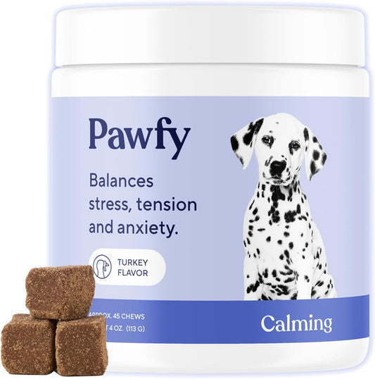 Pawfy Calming Chews for Dogs - Anxiety & Stress Relief for Thunder
