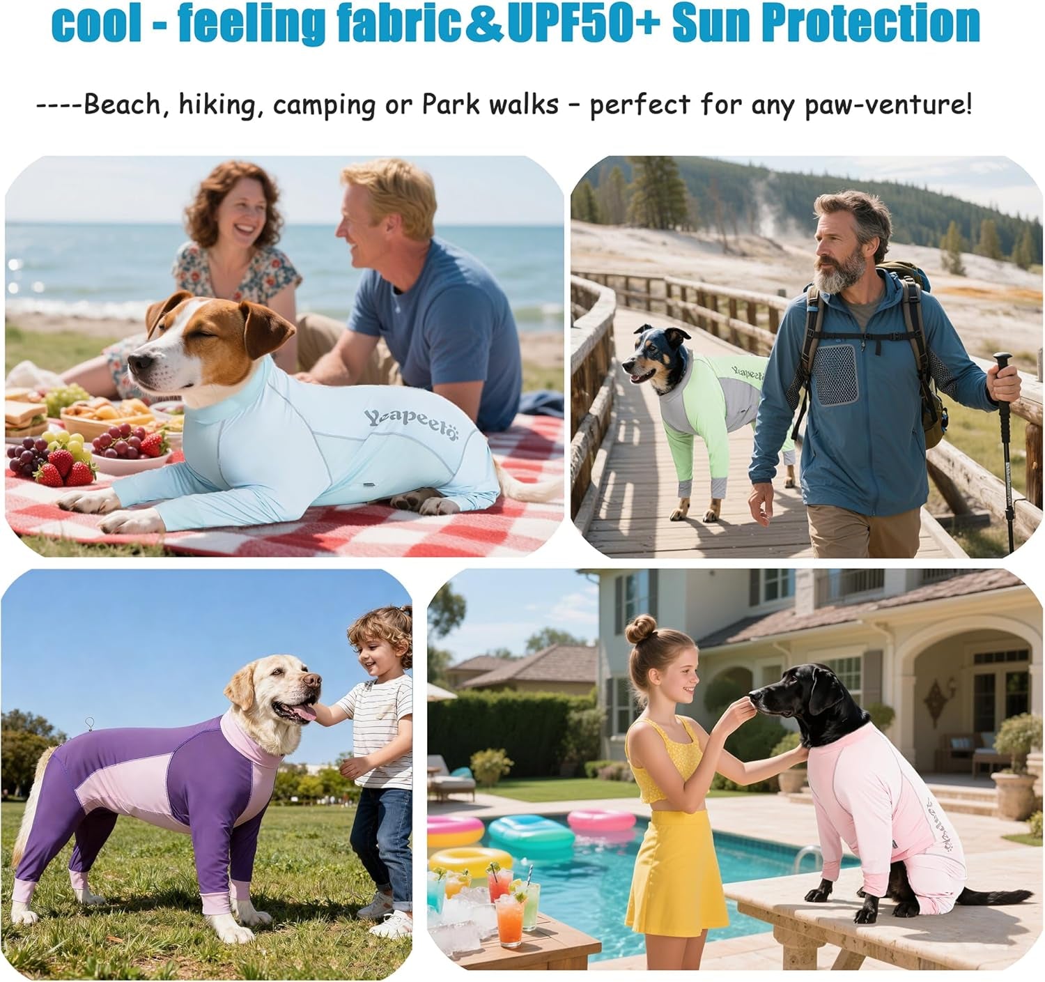 Dog Sun Protection Cooling Suit UPF 50+, Quick-Dry Breathable Jumpsuit for Large & Medium Dogs, Outdoor Dirt-Resistant Shedding Control Pet Apparel (Chartreuse, 6X-Large)