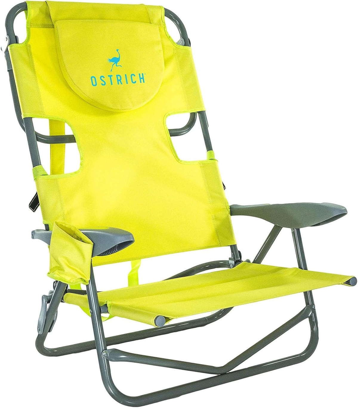 Ostrich the Heavy-Duty Backpacker Portable Beach Chair, 325 Lb Capacity