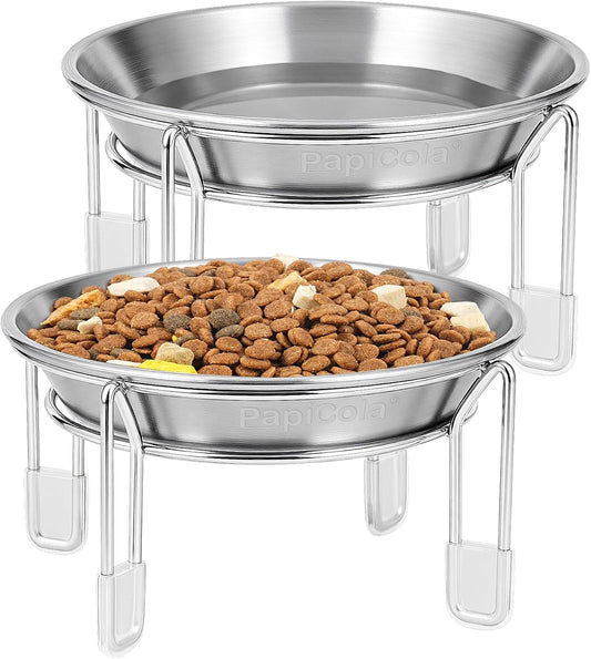 Elevated Cat Bowl 2PC, 6.3" Wide Raised Cat Bowl