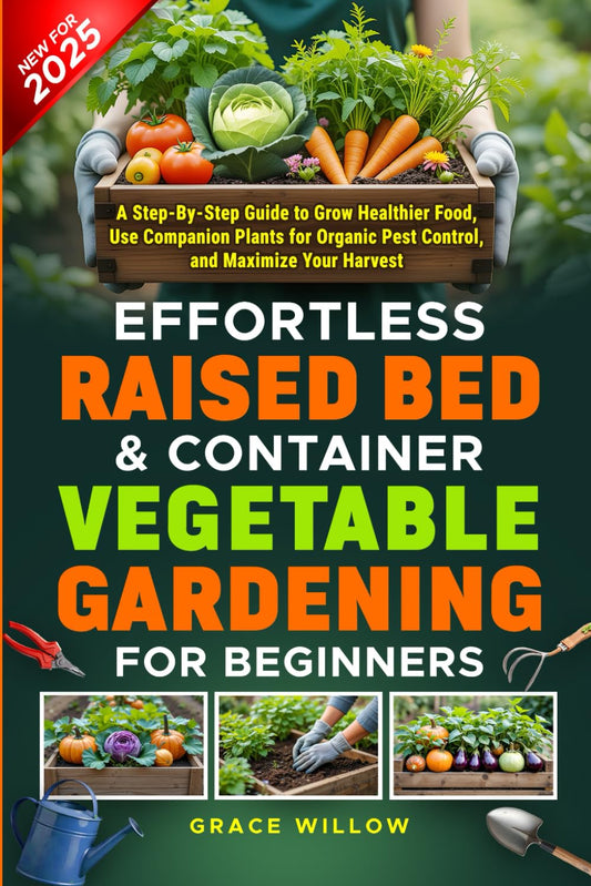 Effortless Raised Bed & Container Vegetable Gardening for Beginners: a Step-By-Step Guide to Grow Healthier Food, Use Companion Plants for Organic Pest Control, and Maximize Your Harvest