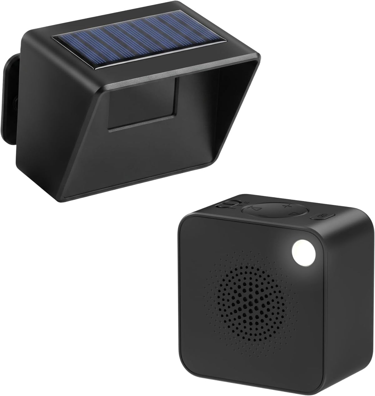 Driveway Alarm with Portable Rechargeable Receiver and Solar Sensor