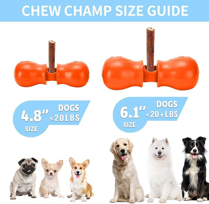 Bully Stick Holder - Improved Dog Treat Chew Holder,Fits Various Bully Sticks,Durable Safety Hold Device to Prevent Swallowed Ends and Choking. (Small, Bone)