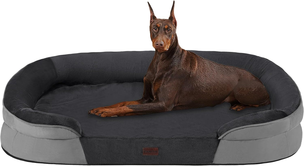 Dwanton Orthopedic Waterproof Xx-Large Dog Bed Sofa, Gel Memory Foam, 48"