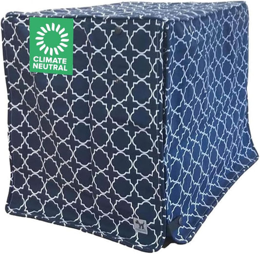 Molly Mutt Romeo & Juliet Dog Crate Cover, 100% Cotton Canvas Cover with 2 Roll-Up Panels, Ideal for Dog or Cat Crate, Durable, Washable, and Free of Harmful Chemicals, 24" X 18" X 21"