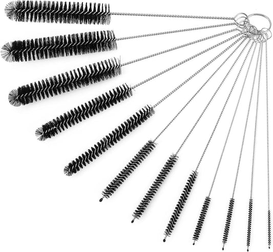 Ixiaoyoo 12 Pcs Straw Cleaner Brushes Set, 8.2 Inch Nylon Cleaning Brush