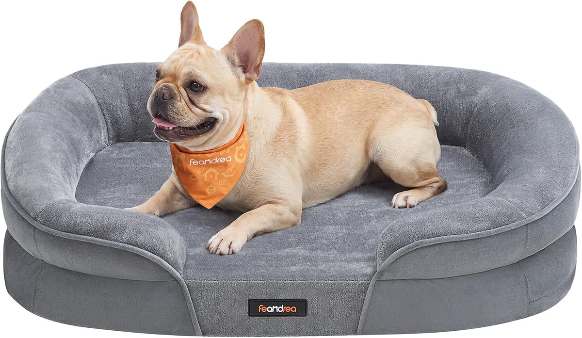 Feandrea Orthopedic Dog Bed, 30" Dog Couch with Removable Washable Cover