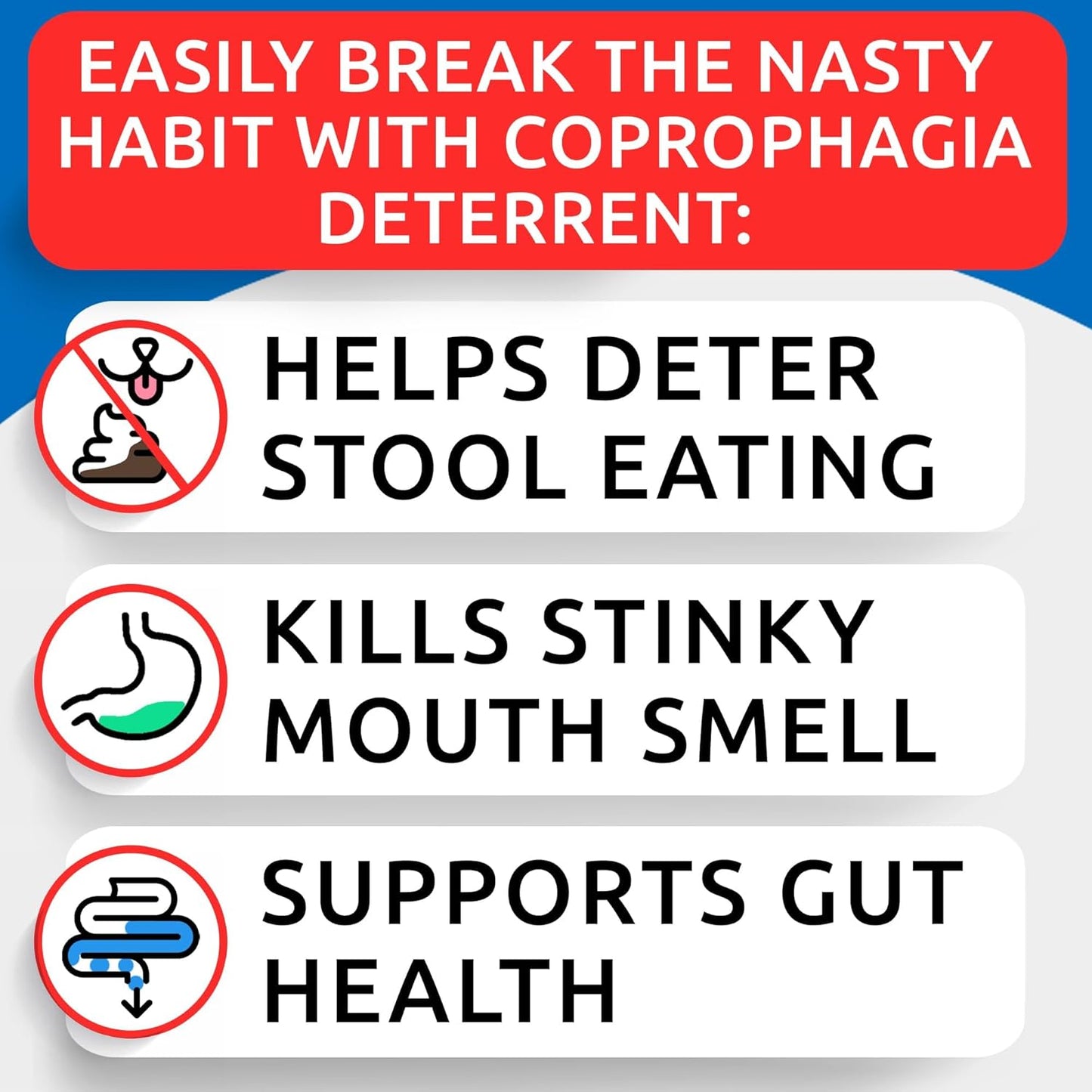 No Poo Chews for Dogs - Coprophagia & Stool Eating Deterrent with Probiotics, Digestive Enzymes & Breath Aid Support - Stop Dog Poop Eating