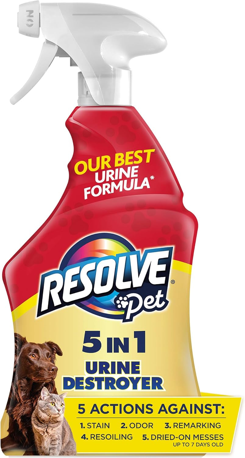 Resolve® 5-In-1 Urine Destroyer Carpet Cleaner Spray, Pet Stains, 22Oz