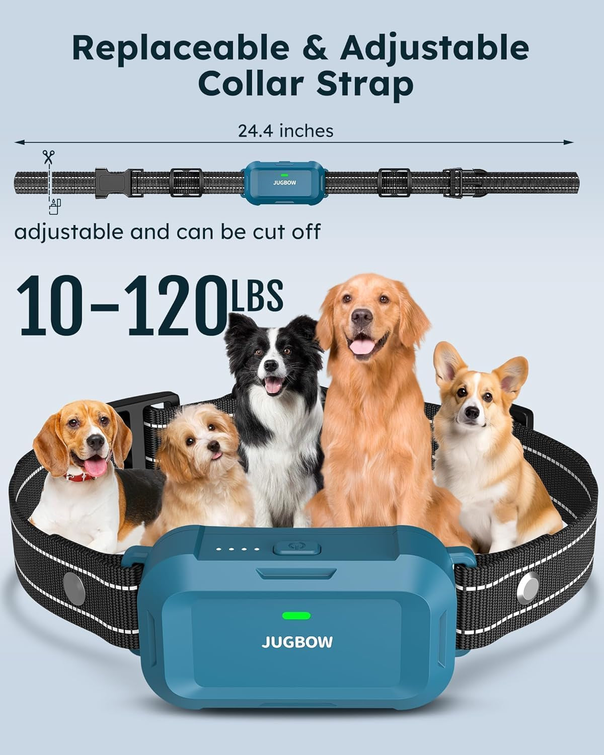 Dog Shock Collar - 4200FT Dog Training Collar with Remote, IPX8 Waterproof Electric Collar with 4 Training Modes, Security Lock, Rechargeable E-Collar for Dogs 10-120Lbs