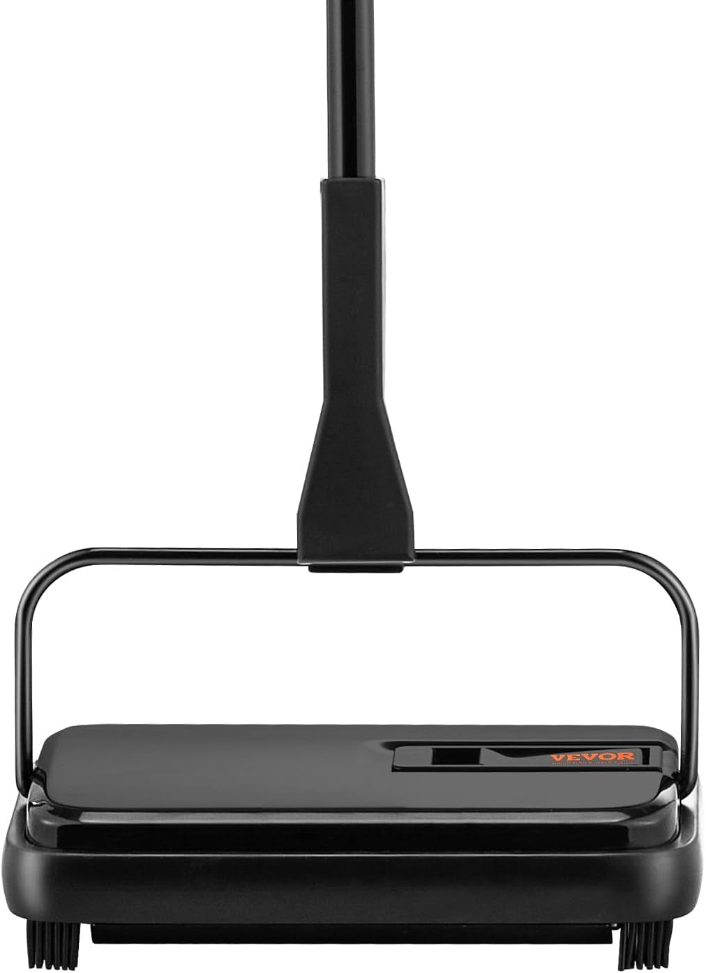 VEVOR Carpet Sweeper Manual, Floor Sweeper with 300 Ml Dustbin Capacity Easy to Empty, for Home Office Carpets Pet Hair Dust, Black
