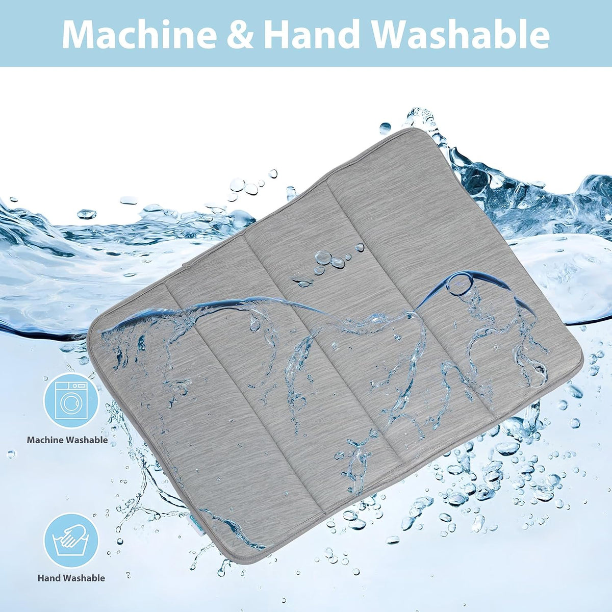 Dog Cooling Mat for Large Dogs, 35"X23" Memory Foam Pet Pad