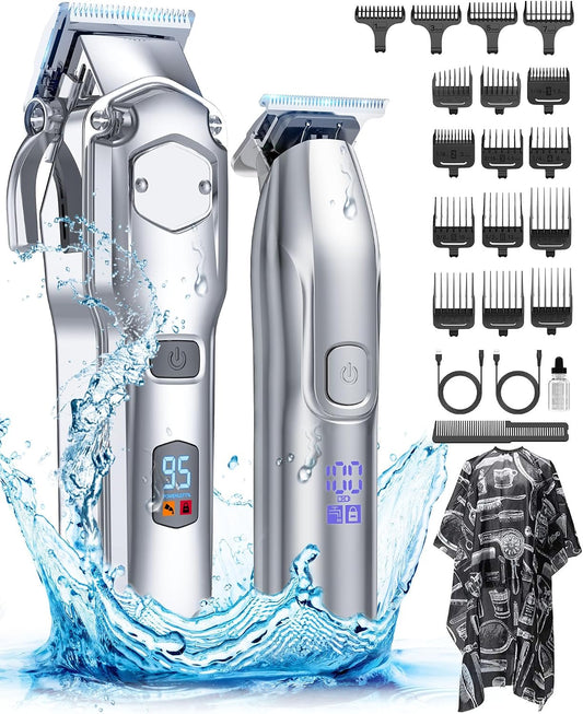 Romanda Hair Clippers and Trimmers Set Cordless for Men Grooming,Barber Set
