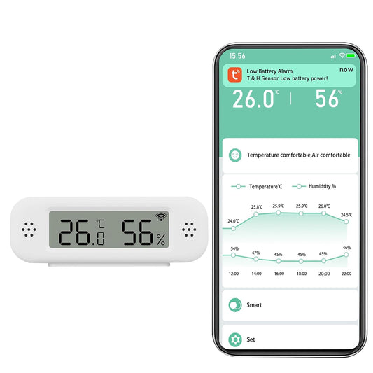 Wifi Thermometer Hygrometer, Indoor Temperature Humidity Sensor 1PCS