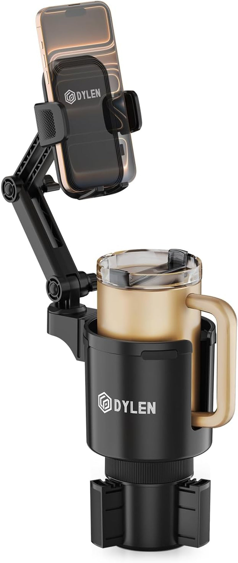 DYLEN Cup Holder Phone Holder for Car, 2 in 1 Cup Holder Phone Mount
