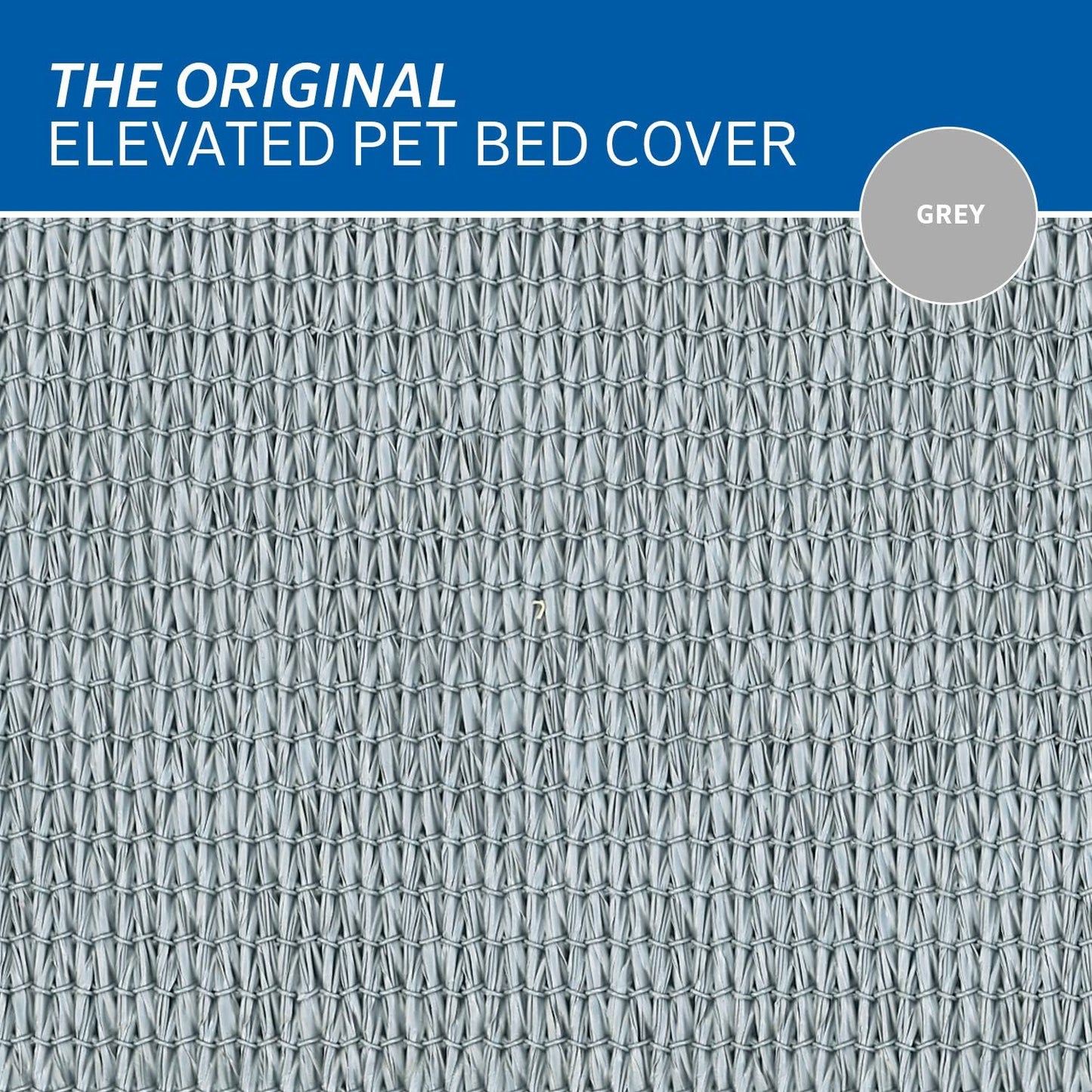 Original Pet Bed Replacement Cover - Grey - Large (43.5" X 31.5")