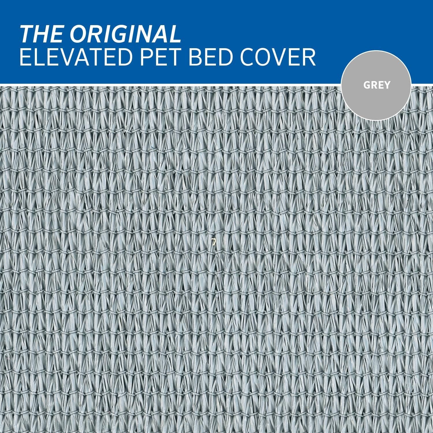 Original Pet Bed Replacement Cover - Grey - Large (43.5" X 31.5")
