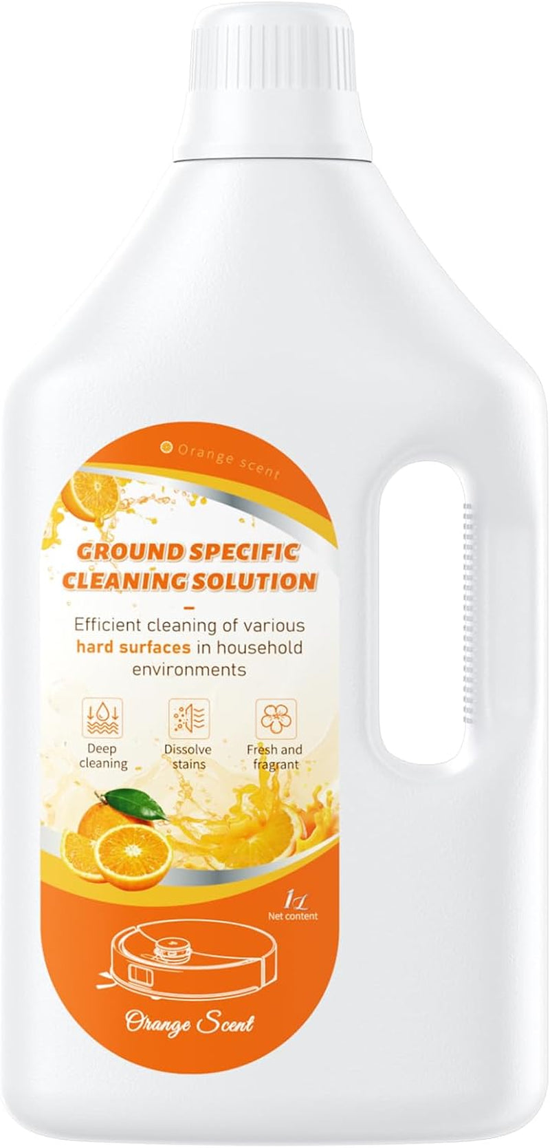 Nukisa 2.5L Orange Scent Floor Cleaning Solution Compatible with Roborock