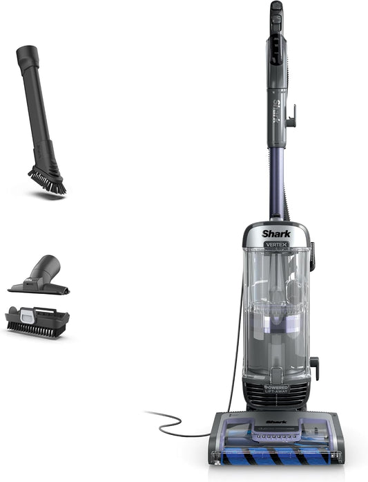 Shark Vertex Duoclean Powerfins Upright Vacuum with Powered Lift-Away & Self-Cleaning Brushroll, 1 QT Dust Cup, Dark Lilac, AZ2001AMZ