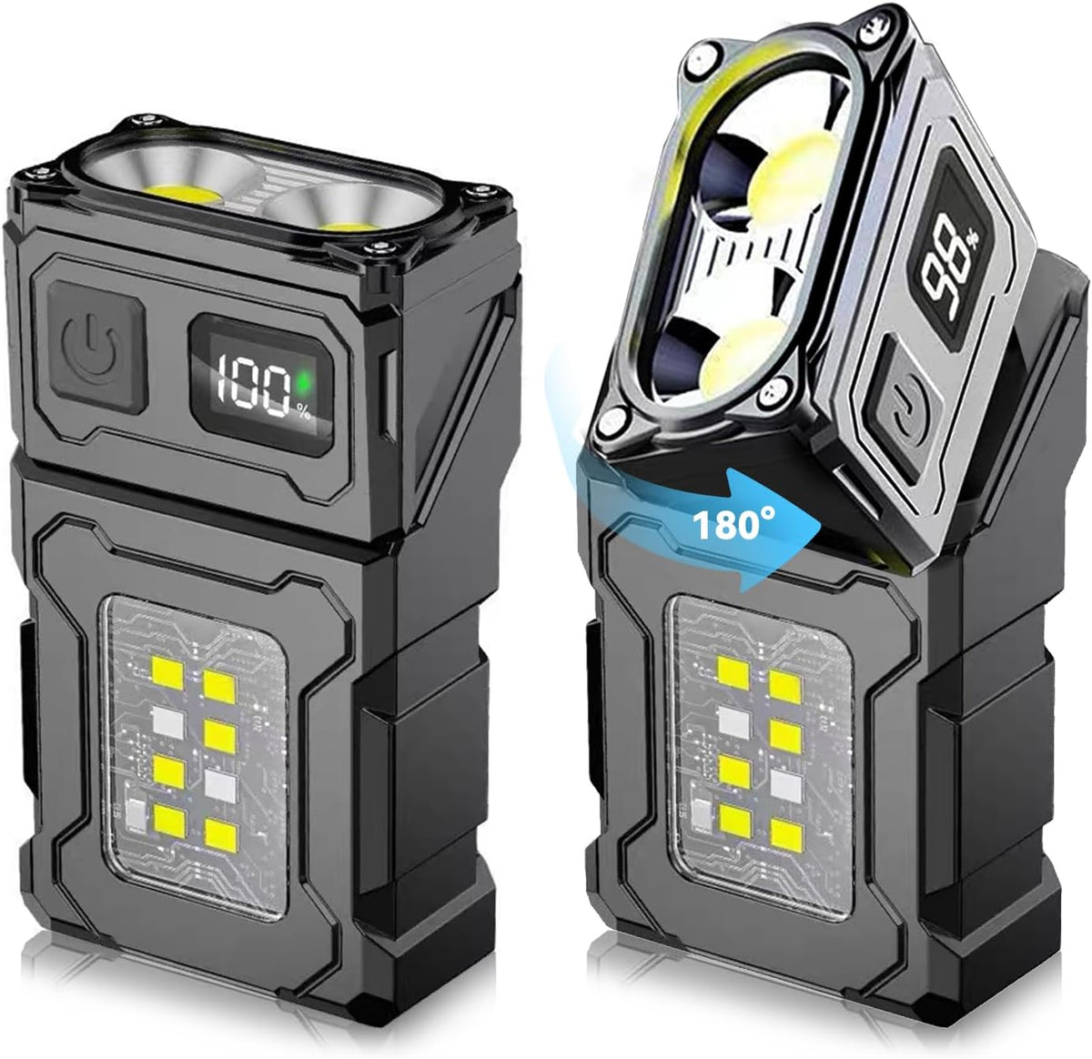 2Pack Clip on Flashlight