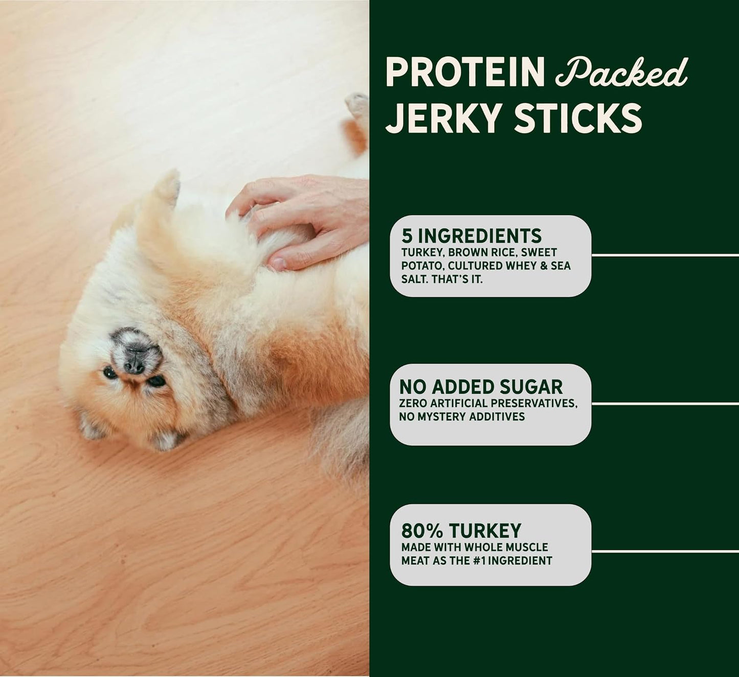 Tally'S Ranch Turkey Jerky Dog Treats | High Protein, 80% Turkey, All Natural, 5 Simple Ingredients, No Added Sugar | Healthy Treats for Dogs | Made in the USA, 4 Oz Bag