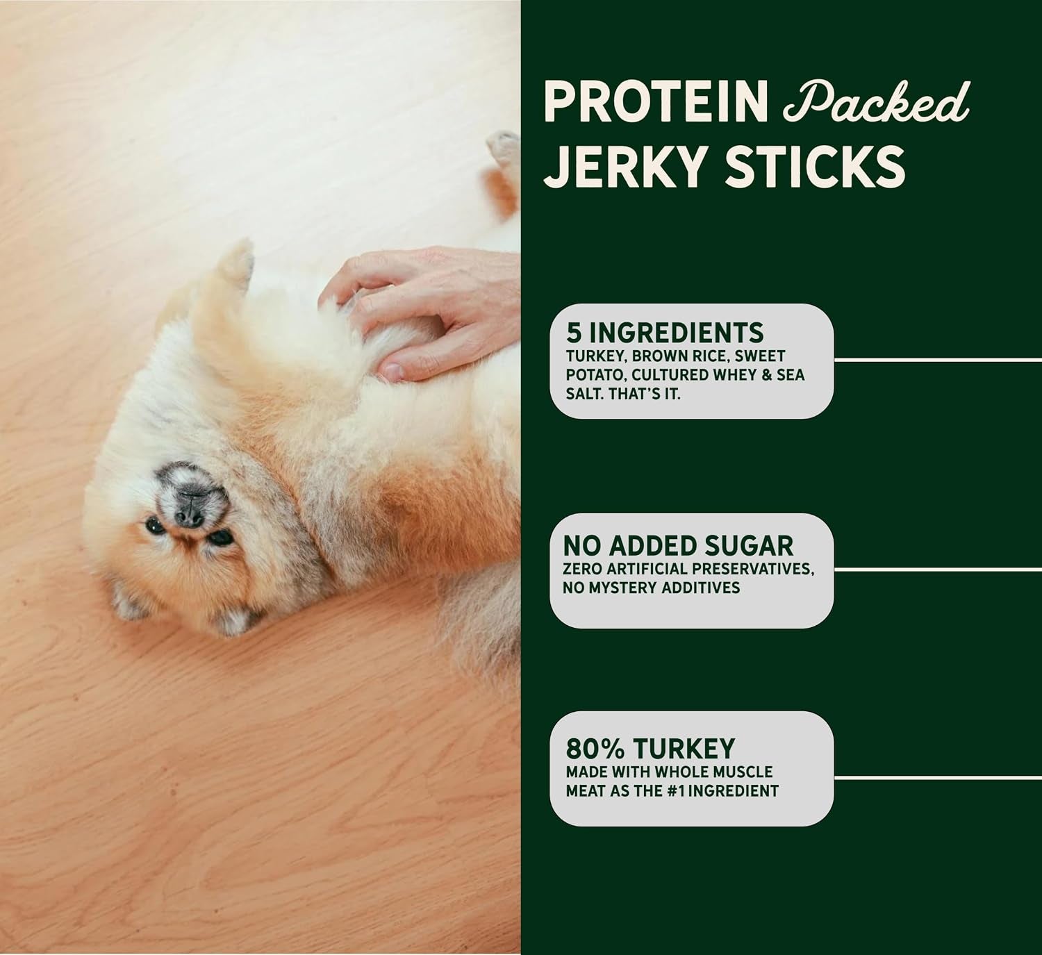 Tally'S Ranch Turkey Jerky Dog Treats | High Protein, 80% Turkey, All Natural, 5 Simple Ingredients, No Added Sugar | Healthy Treats for Dogs | Made in the USA, 4 Oz Bag