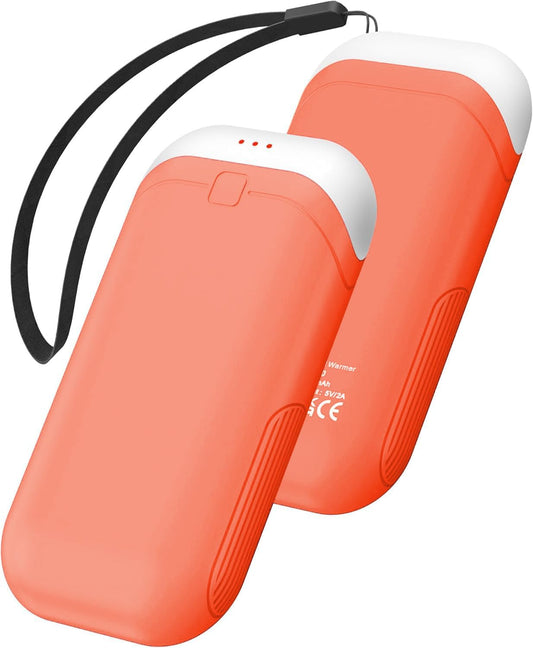 Hand Warmers Rechargeable [Equipped with Heat-Conducting Silicone][Double-Sided Heating] [Shockproof] Suitable Skiing for Golf Hunting Hiking Outdoor Camping