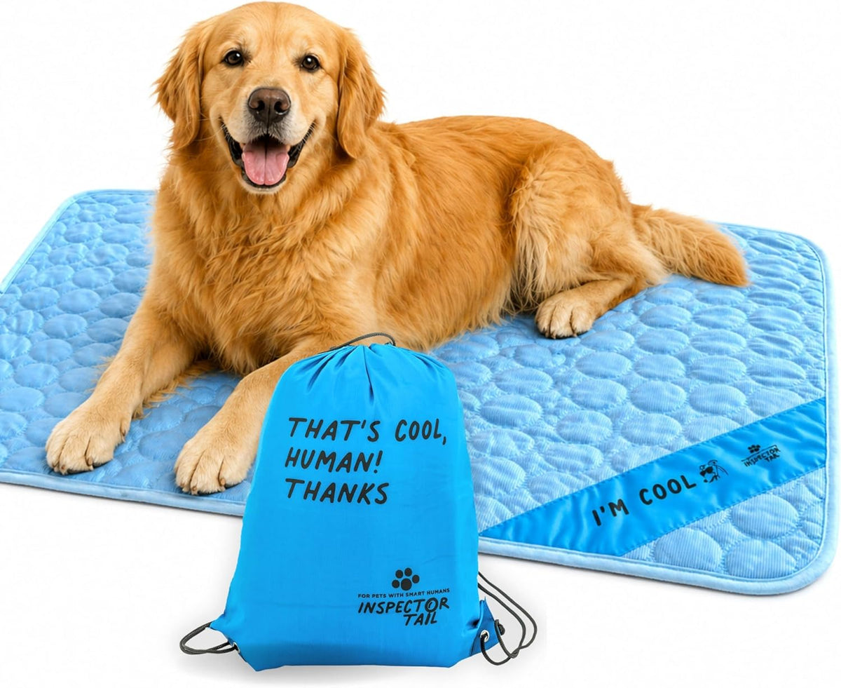 INSPECTOR TAIL Dog Cooling Mat, Indoor & Outdoor, Large Self Cooling Pad