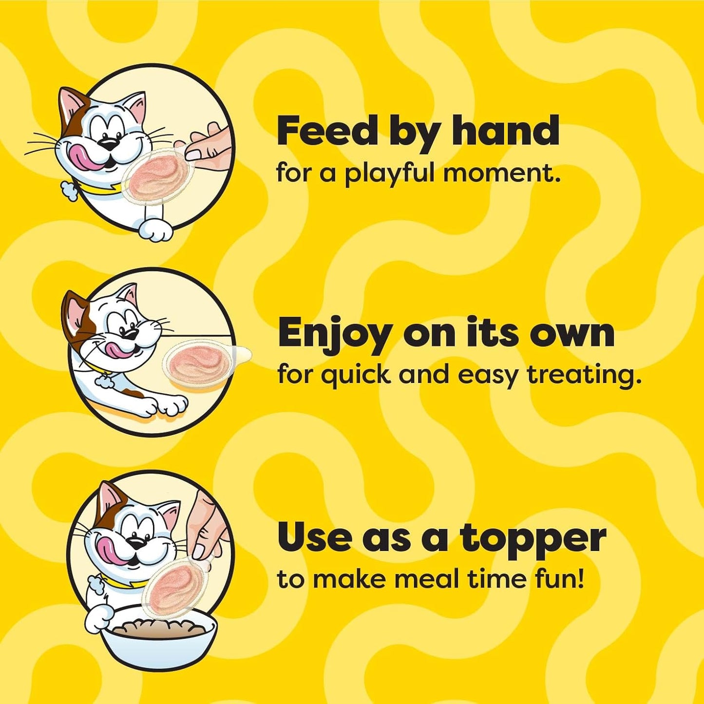 Temptations Lickable Spoons, Soft Lickable Cat Treats, Adult Wet Cat Treats, Variety Pack, 24 Spoons