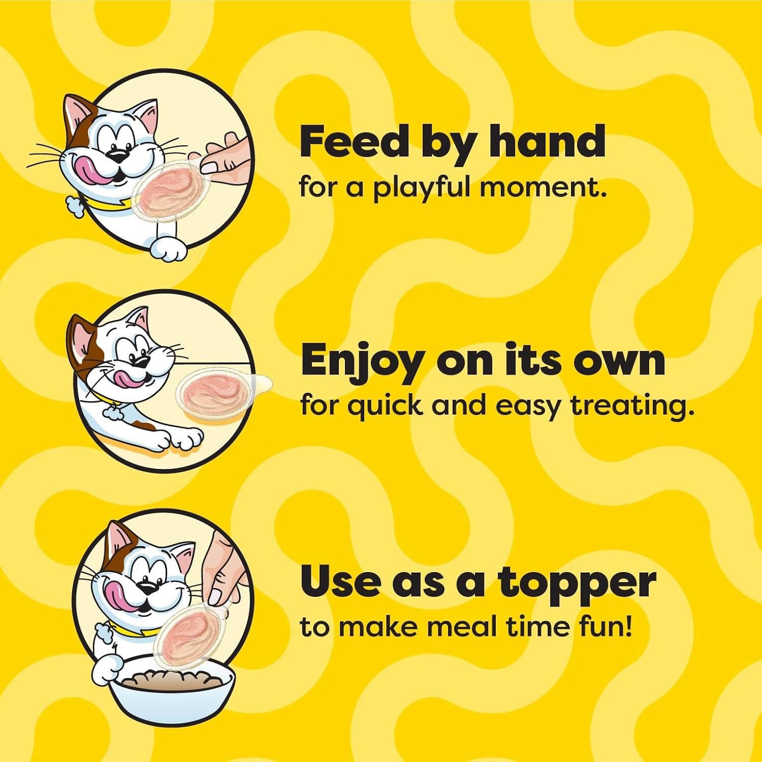 Temptations Lickable Spoons, Soft Lickable Cat Treats, Adult Wet Cat Treats, Variety Pack, 24 Spoons