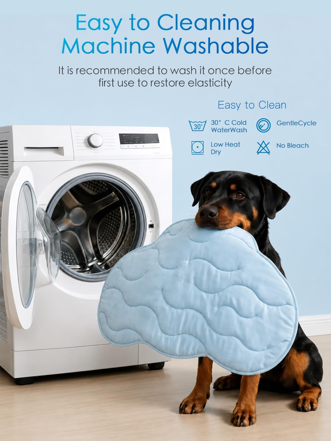 BECEMURU Cooling Mat for Dogs, Q-MAX＞0.46 Thickened Breathable Cold Pad