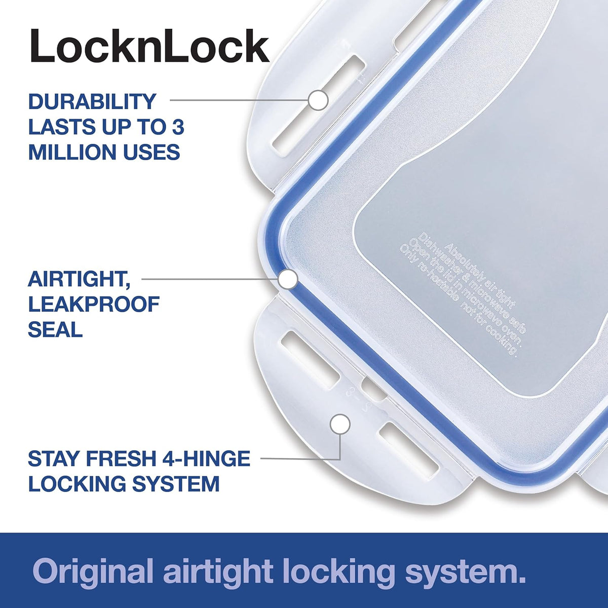 Locknlock Bulk Storage Bin with Wheels, 12.0 Qt (11.5 L)