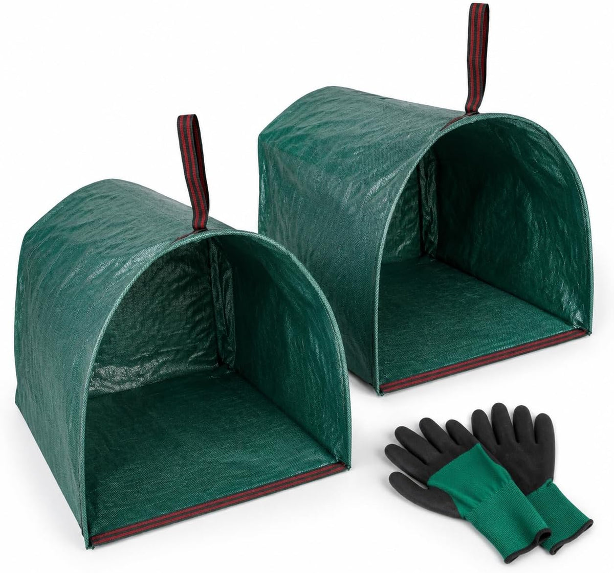 Yard Waste Bags, 72 Gallon 2 Pack Reusable Leaf Bags, Self-Standing Lawn Leaf Collector with No-Bend Dustpan Opening, Reinforced Handles, Foldable for Leaves, Grass & Debris