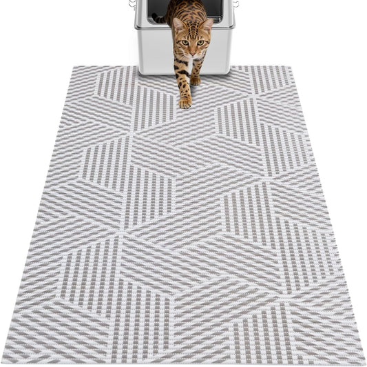 Cat Litter Mat, 40"X25" Jumbo Foam Litter Box Mat