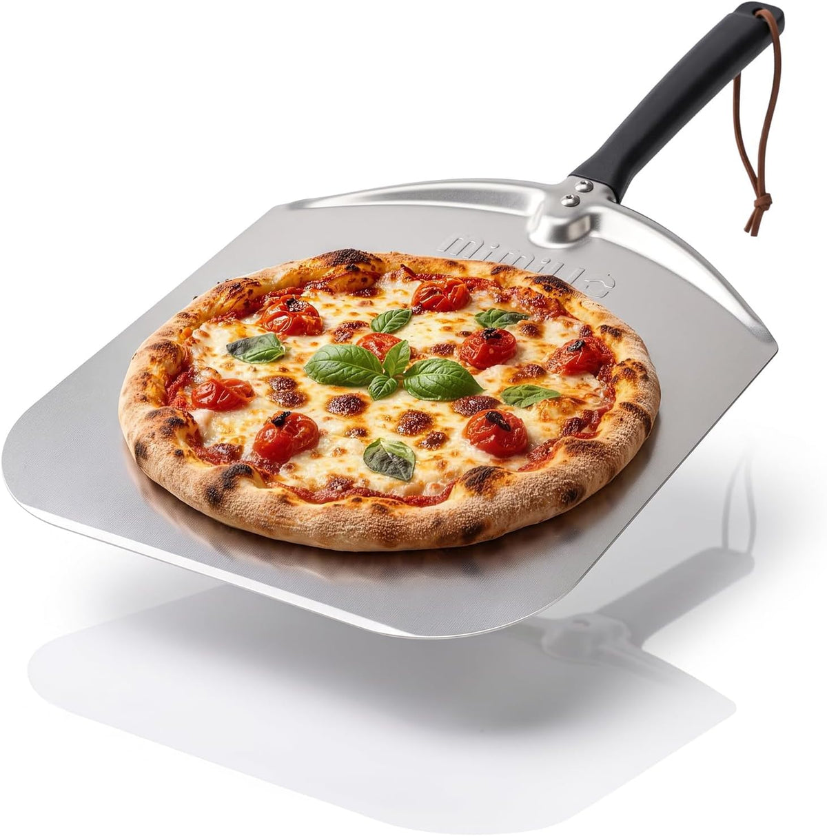 12"X14" Aluminum Pizza Peel, Heavy Duty Non-Stick Spatula
