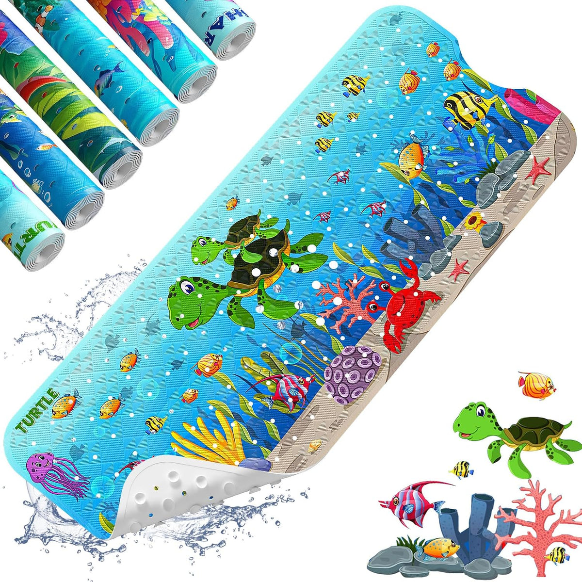 XIYUNTE Bath Mat for Tub Non Slip Bathtub Mat Non Slip 40X16 Baby Bath Mat