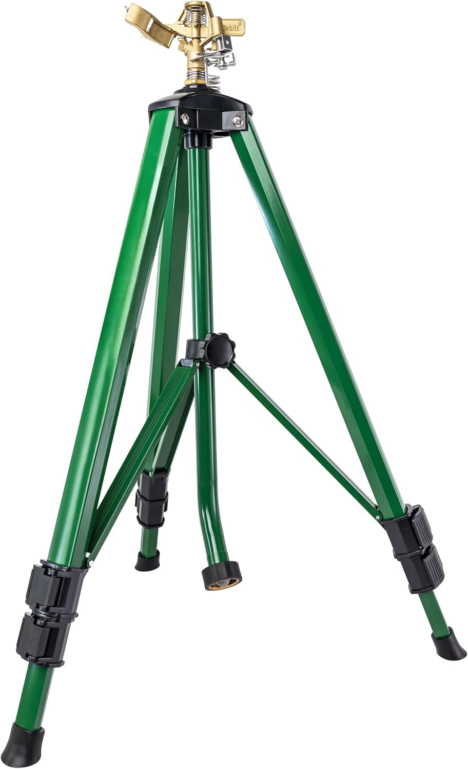 Orbit Tripod Brass Impact Sprinkler, Adjustable Height - 58308