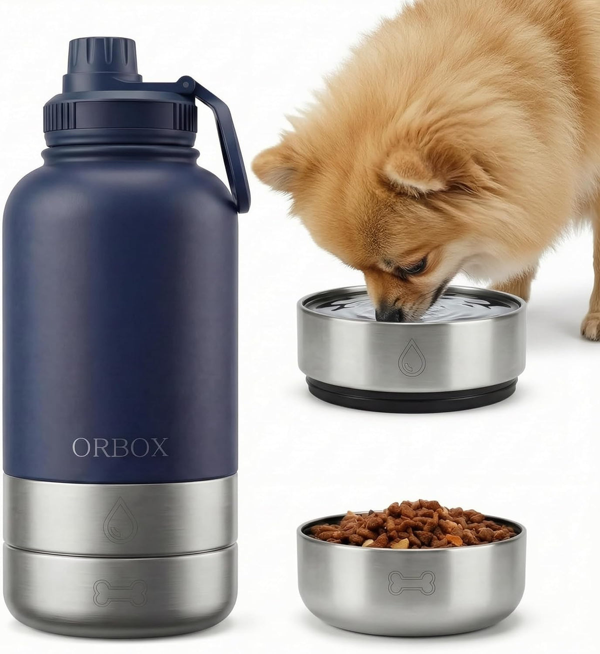 Portable Dog Water Bottle 32Oz Insulated Travel Bottle for Small Dogs
