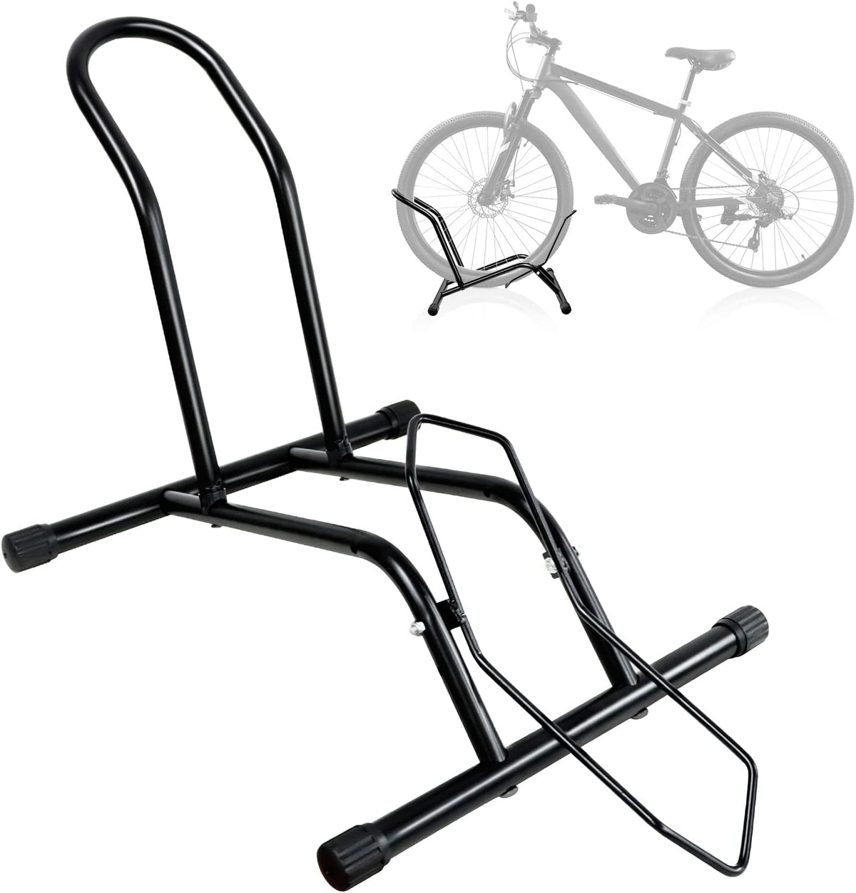 Adjustable Metal Storage Bike Floor Stand Freestanding Bicycle Parking Rack