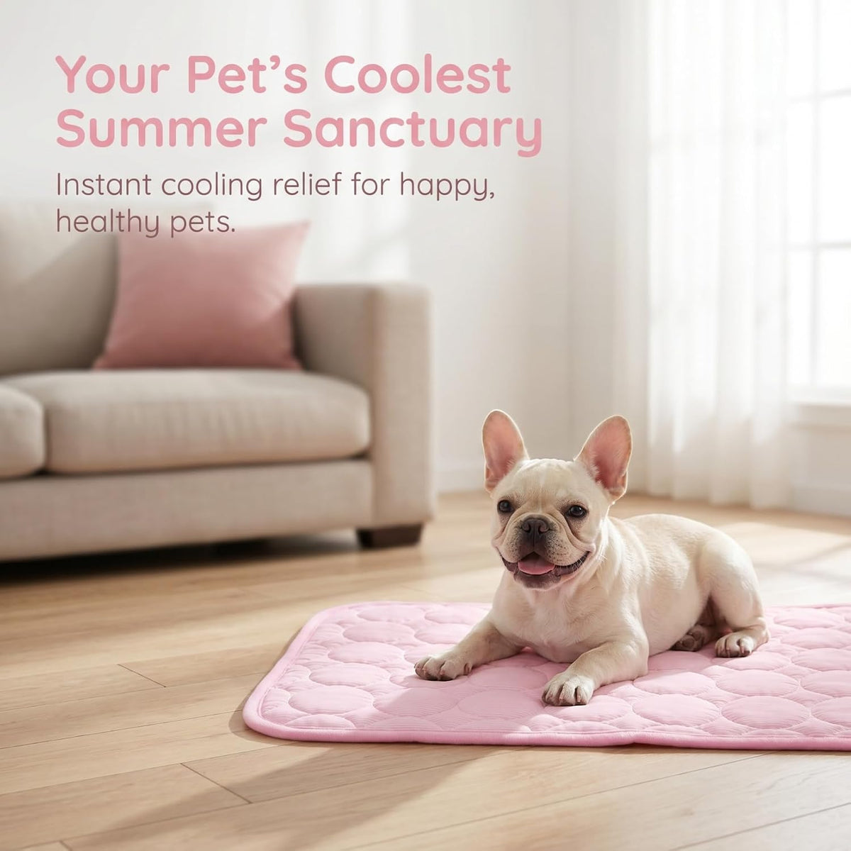 Dog Ice Mat 16X12 In, Pet Cooling Pad for Cats Small Summer Bed
