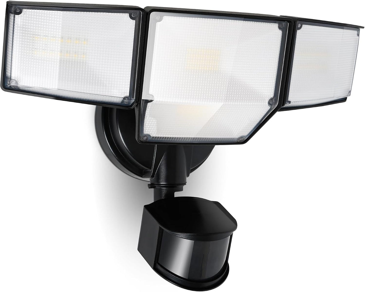 LUTEC 80W 9000LM Security Light Hardwire Motion Sensor Outdoor Lights