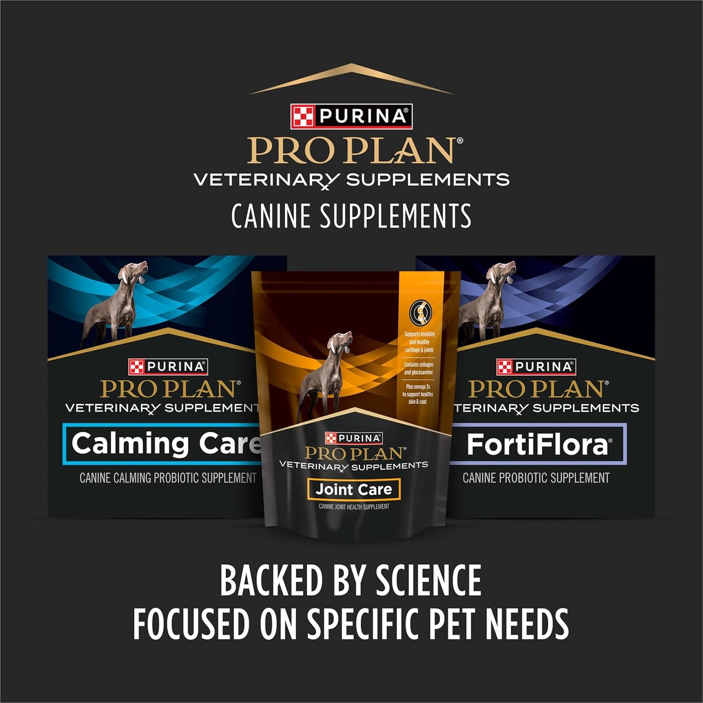 Purina Pro Plan Veterinary Small Breed Dog Joint Care Supplement with Glucosamine, Chondroitin, and Collagen to Support Hip and Joint Health – 30Ct Pouch
