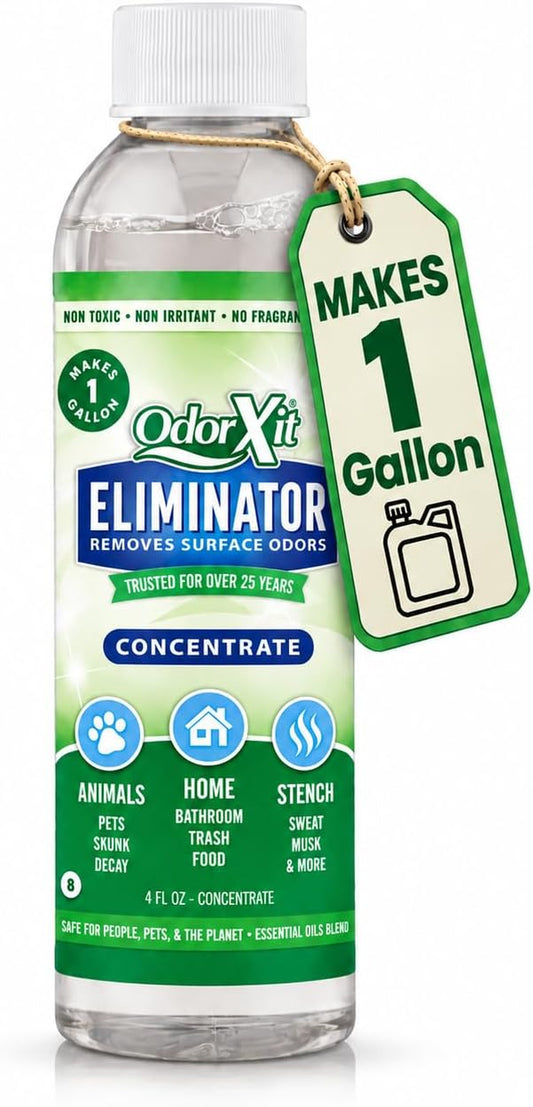 Concentrated Pet Urine Odor Eliminator, Ideal for Cat, Dog Poo and Urine Smell, Versatile & Natural Odor Neutralizer for Home and Outdoor Use, Deodorizer & Absorber, Concentrate, 4Oz